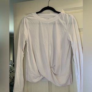 Old Navy activewear long sleeve T-shirt with twist front. Crop style